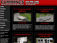 Tablet Screenshot of cummings.ca